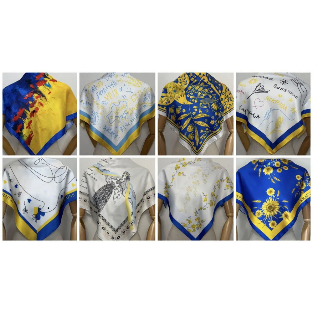 Хустка патріотична якість атлас - україночка
