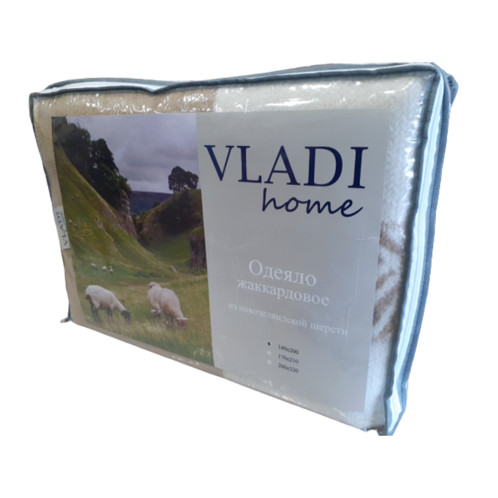 Жакардова вовняна ковдра Vladi 140*205см.