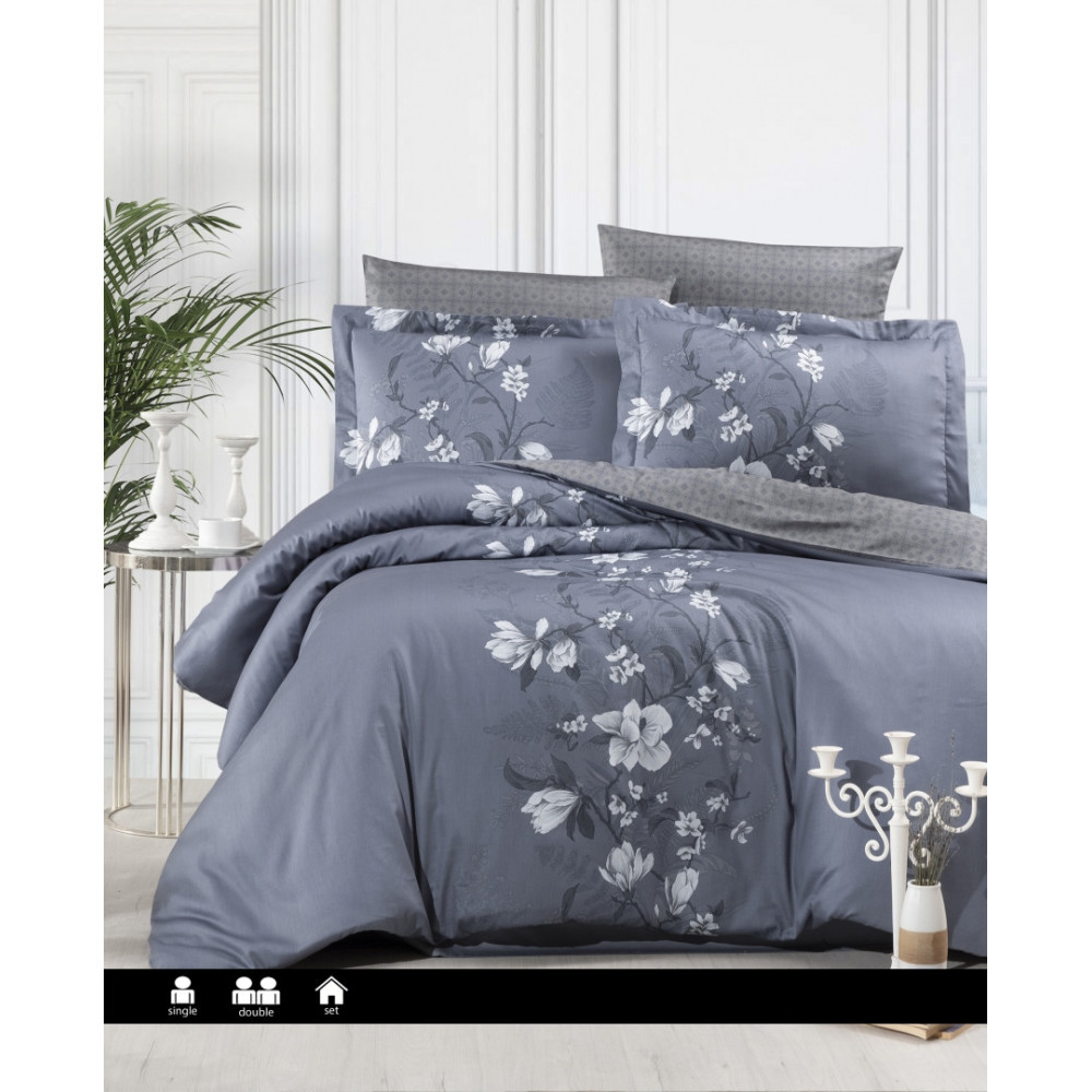 Постільна білизна First Choice - Satin Cotton - Evan Indigo
