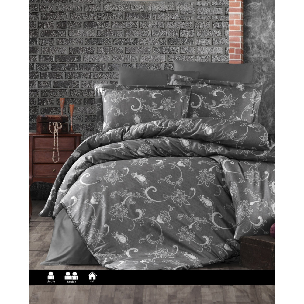 Постільна білизна First Choice - Satin Cotton - Carmina Anthracite