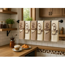 Рушники кухонні вафельні Nilteks 6шт, 40*60см