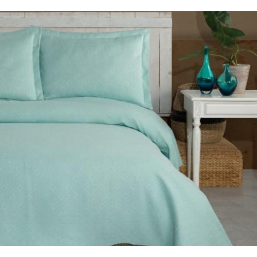 Покривало однотонне Birhome - Fiona 240*260 ментоловий