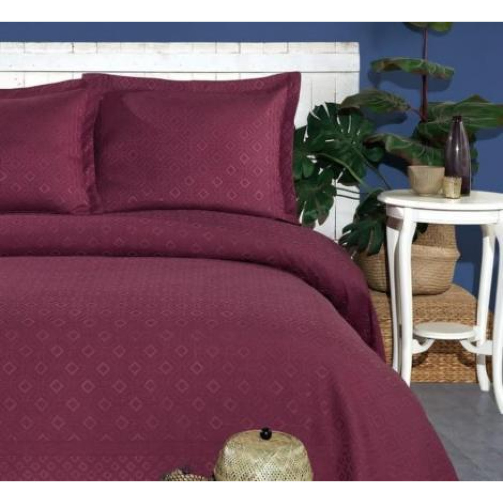 Покривало однотонне Birhome - Fiona 240*260 пудровий