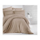 Постільна білизна Clasy Stripe Satin Turkey - Cappuccino