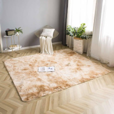 Хутряний килимок бежевий 150*200