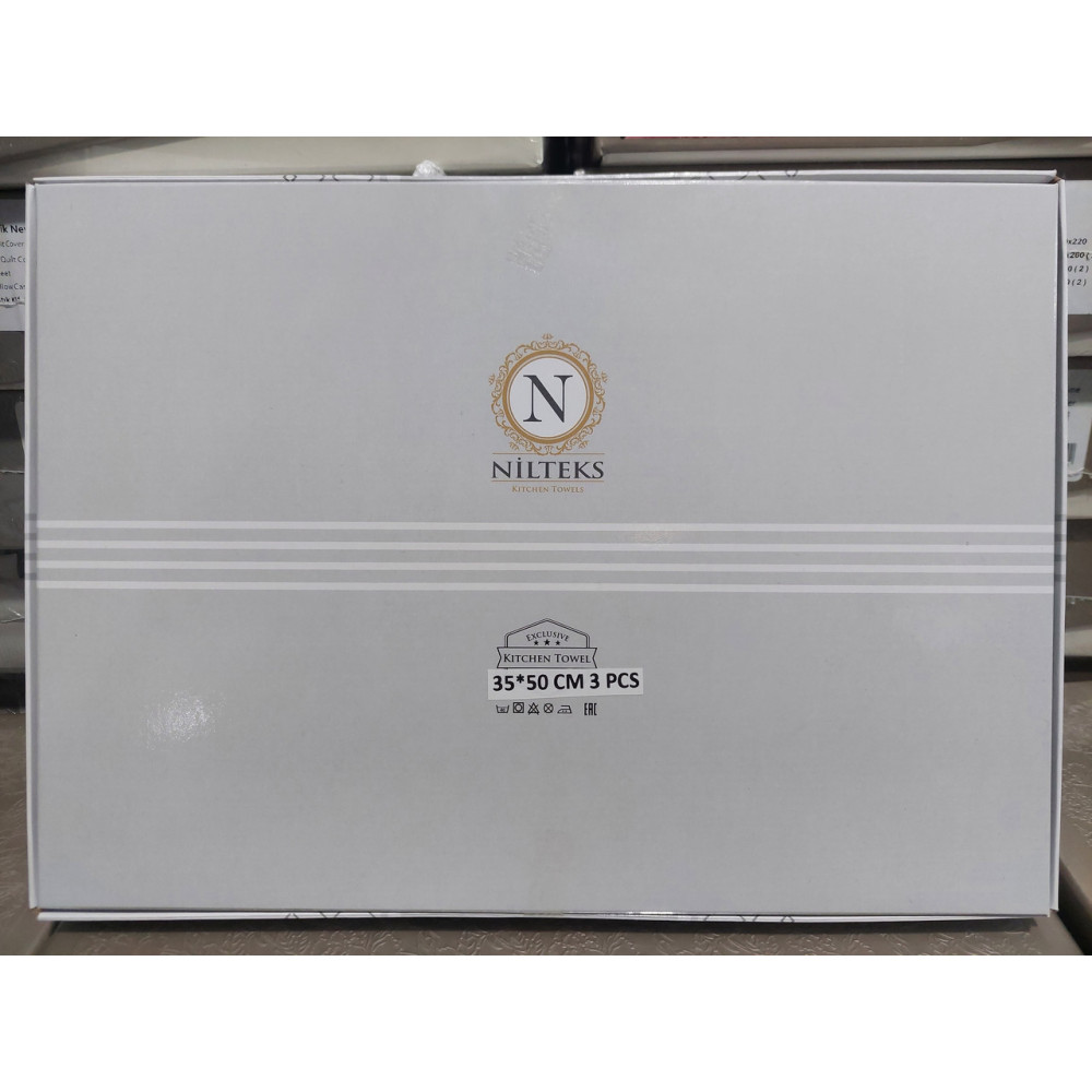 Рушники кухонні лляні Nilteks 3шт, 35*50см
