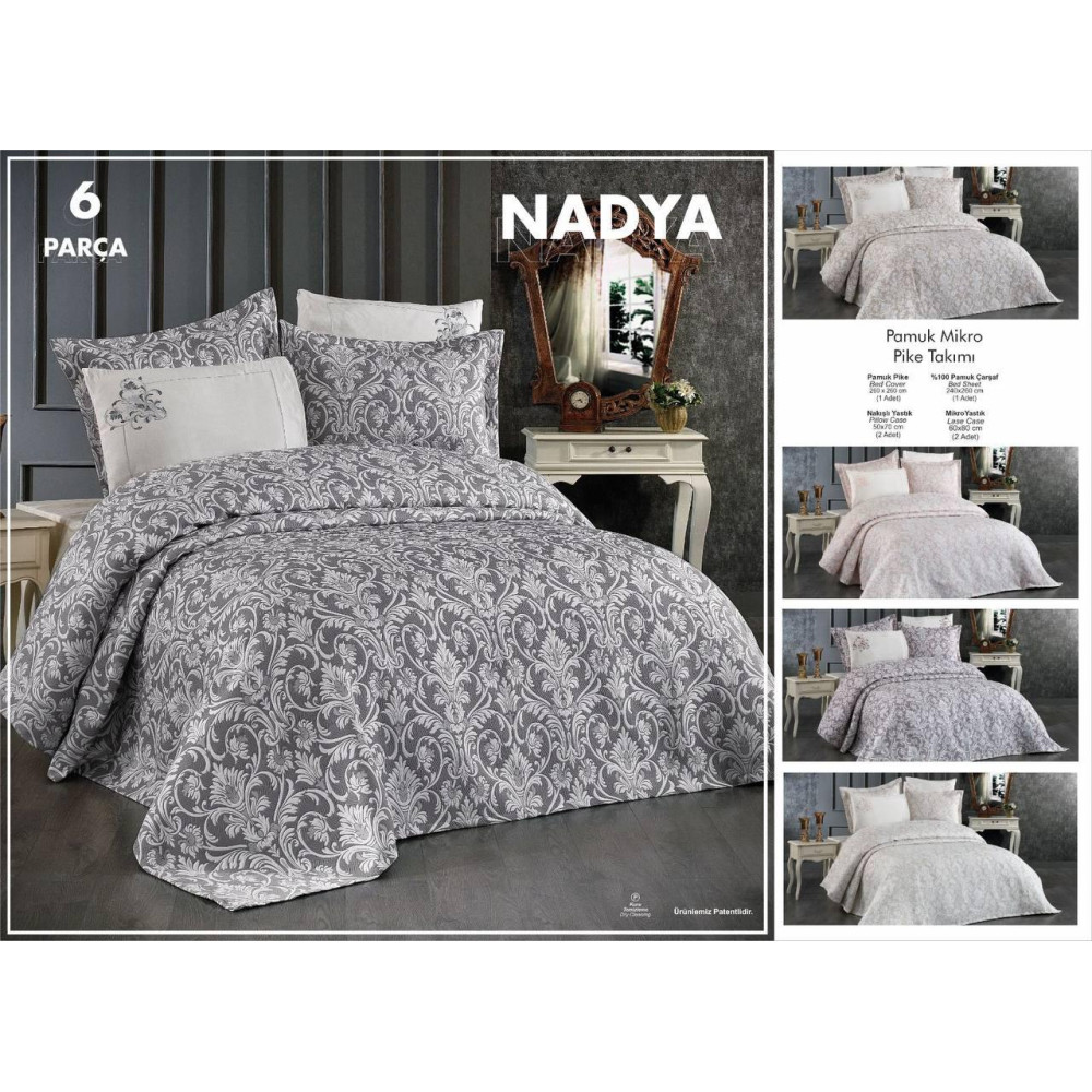 Покривало комплект 6 одениць Nadya 260*260