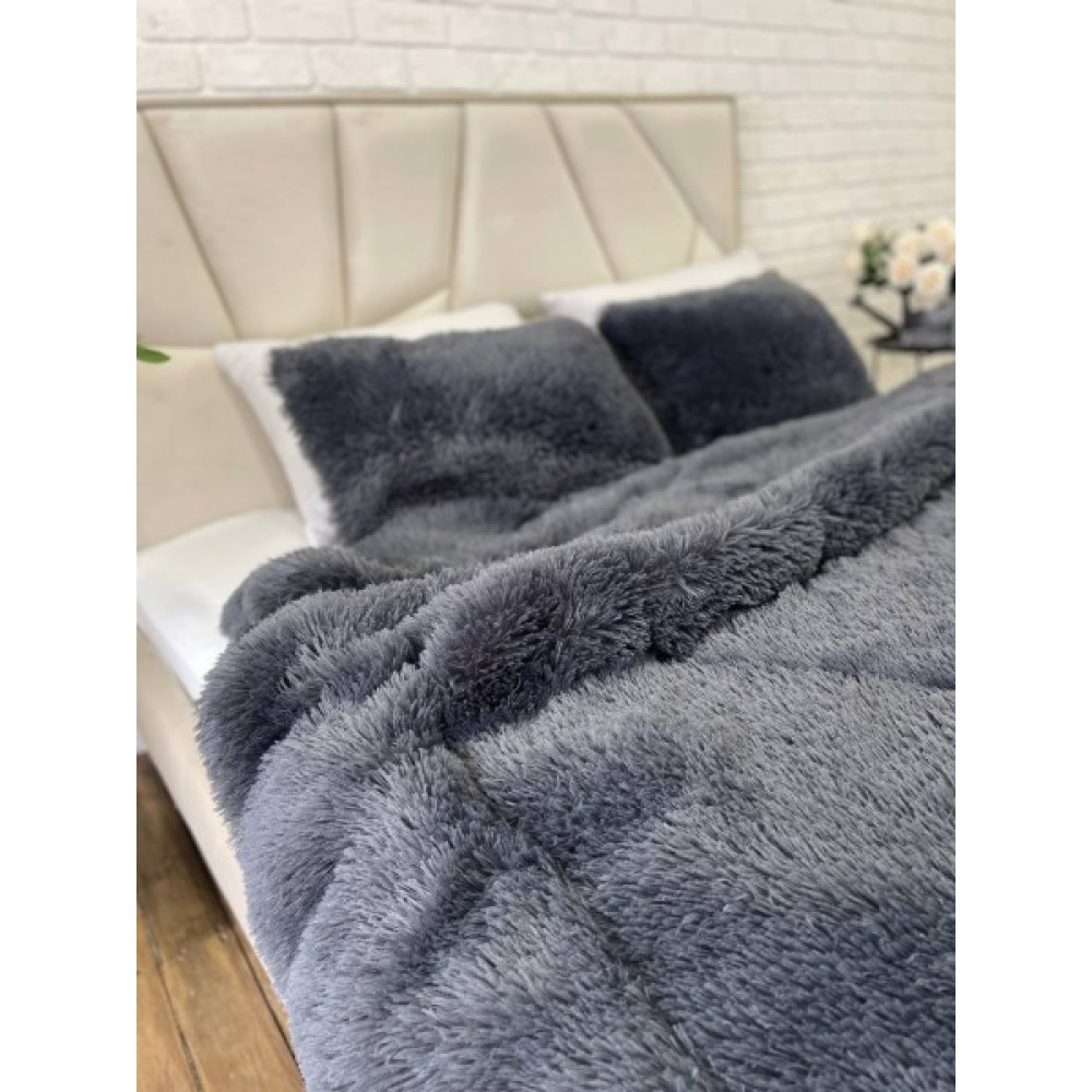 Ковдра трава Cappone 210*230 - сірий