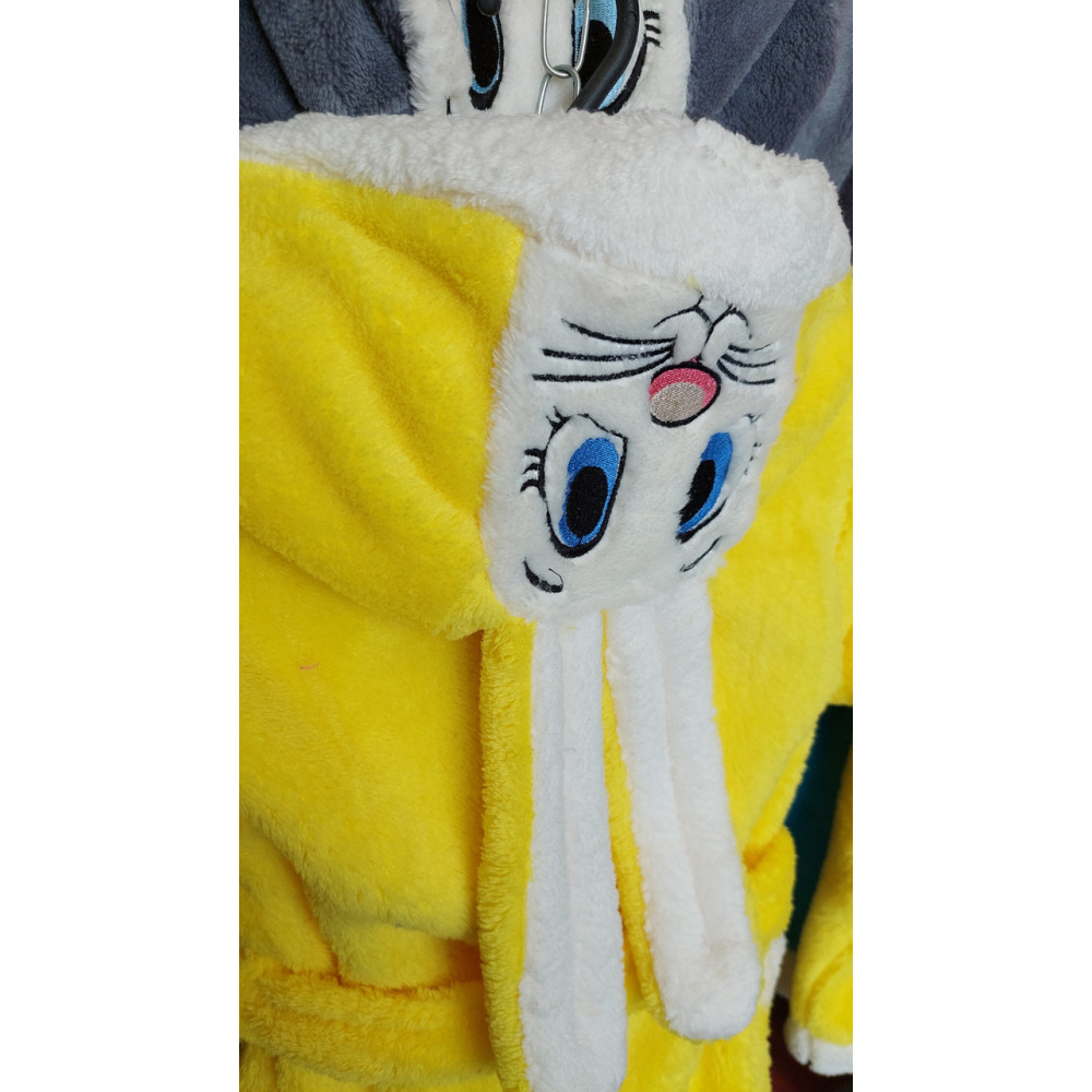 Халат дитячий Зайчик з капюшоном - різні кольори