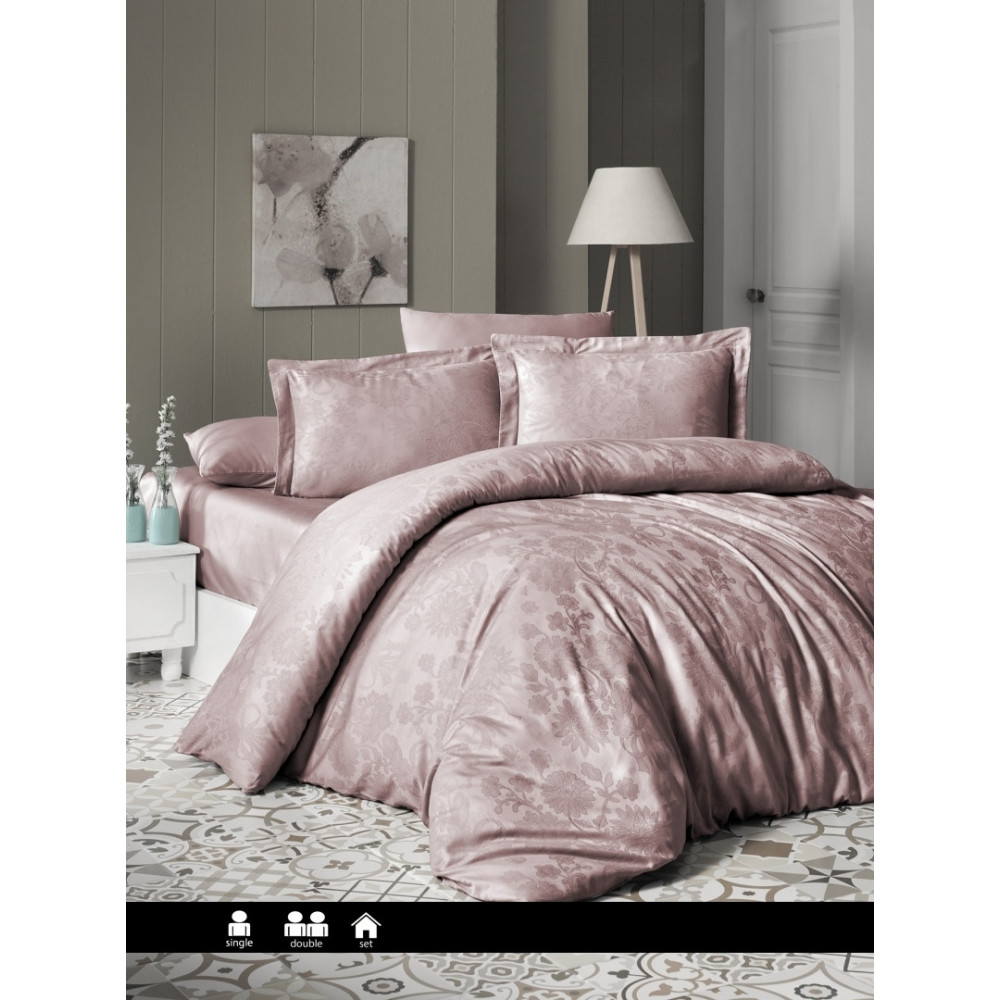 Постільна білизна First Choice Jacquard Satin - Herra Powder