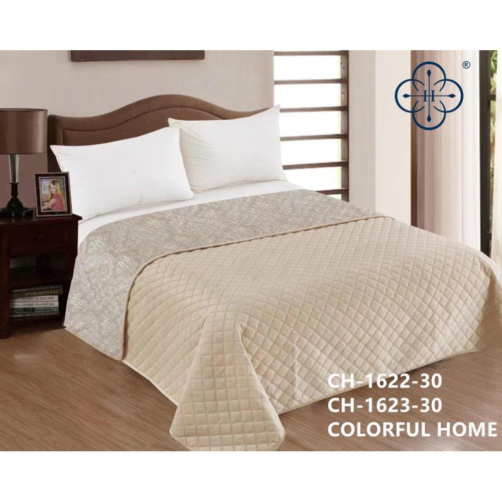 Покривало Barhat Colorful Home Jasty 210*230 - топлене молоко