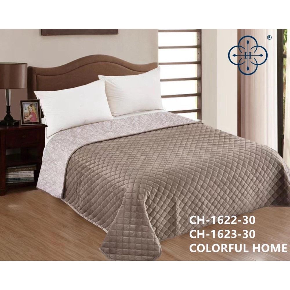 Покривало Barhat Colorful Home Jasty 210*230 - сірий