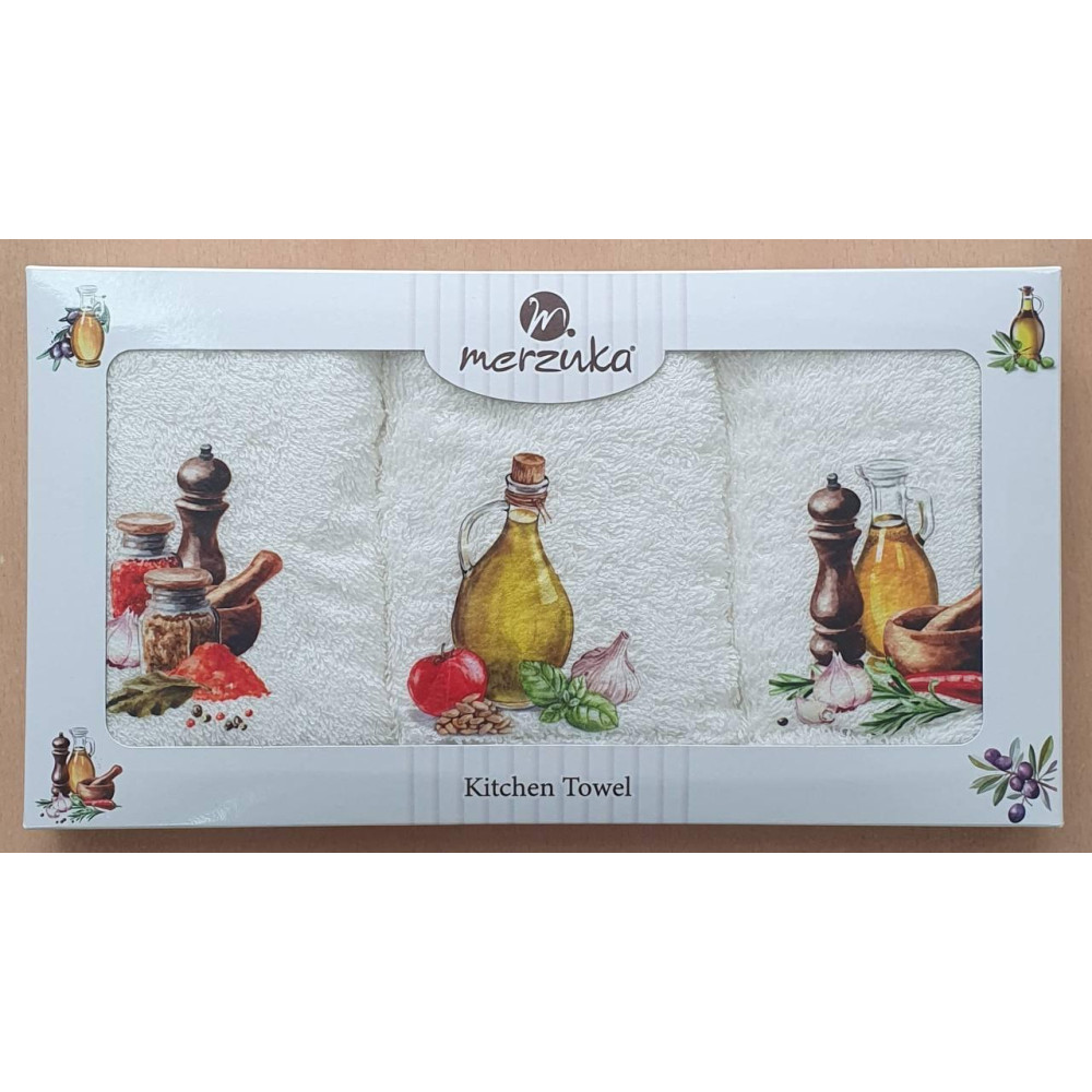 Махрові кухонні рушники Merzuka 3шт, 30*50см