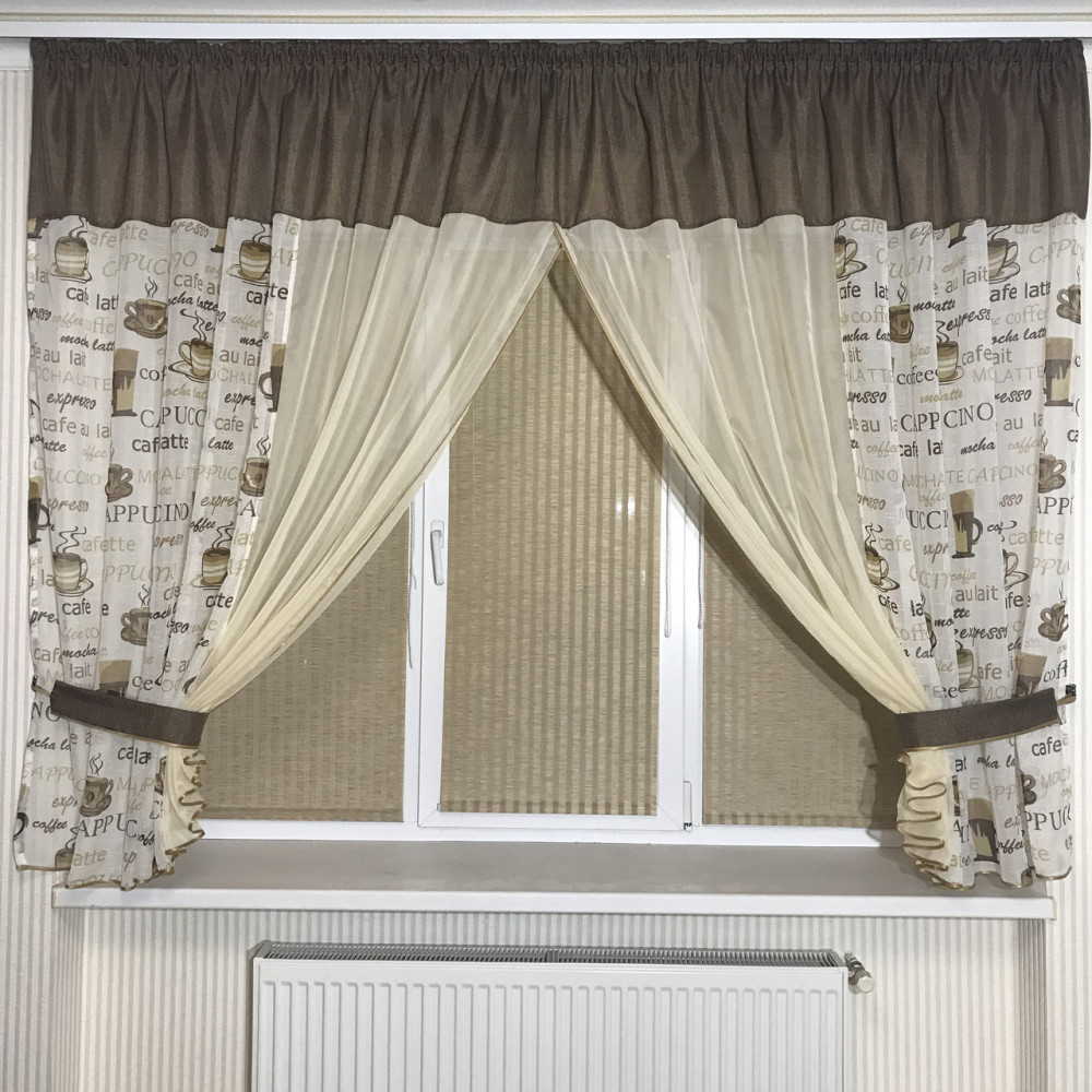 Фіранка на кухню №380