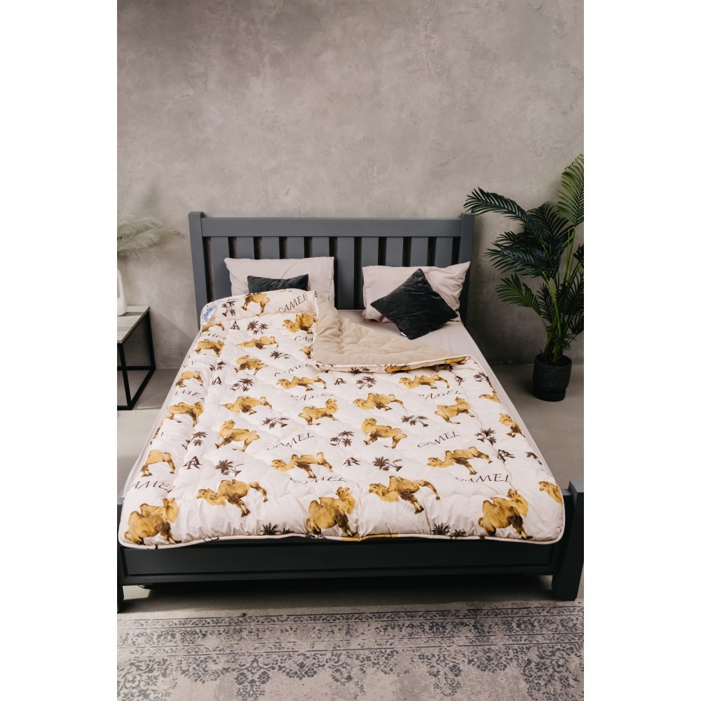 Ковдра Camel Wool Taddy відкрите хутро Двоспальне розмір 175'215 тм Arda