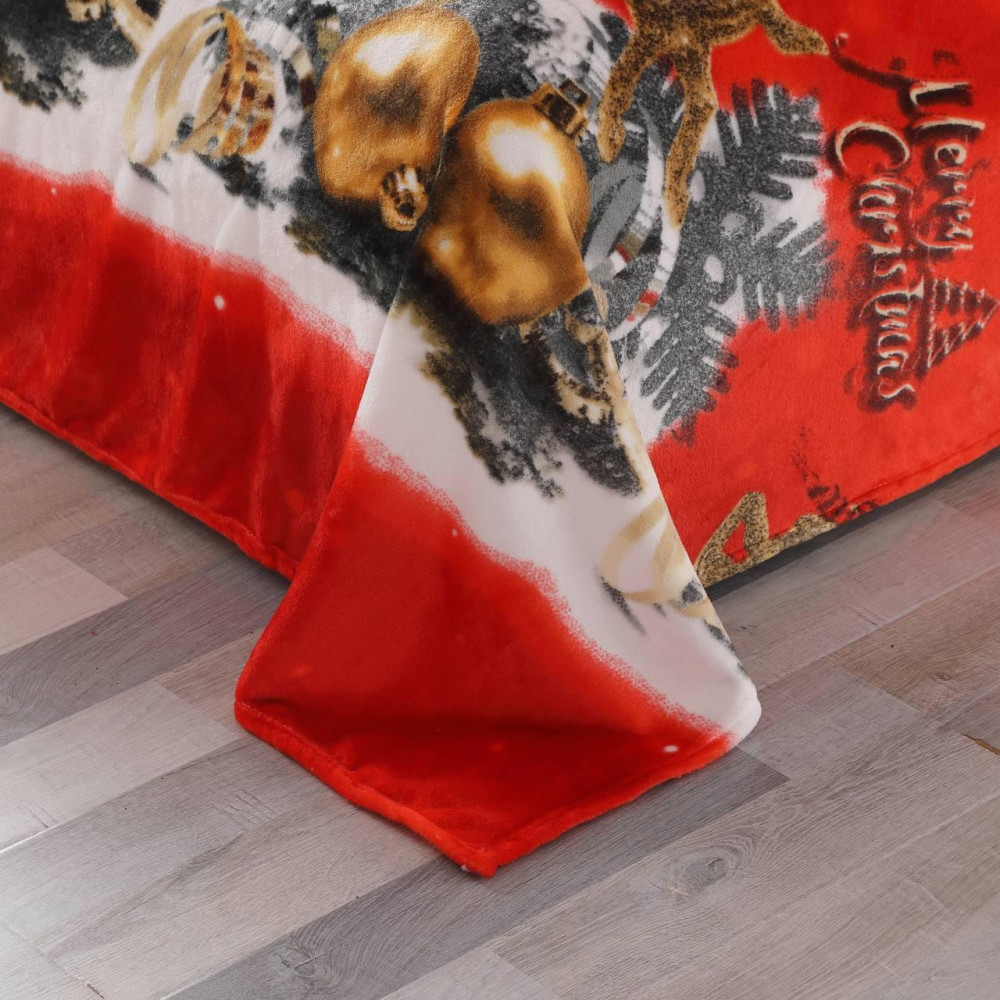 Тепла постільна білизна з велюру New Year Новий Рік
