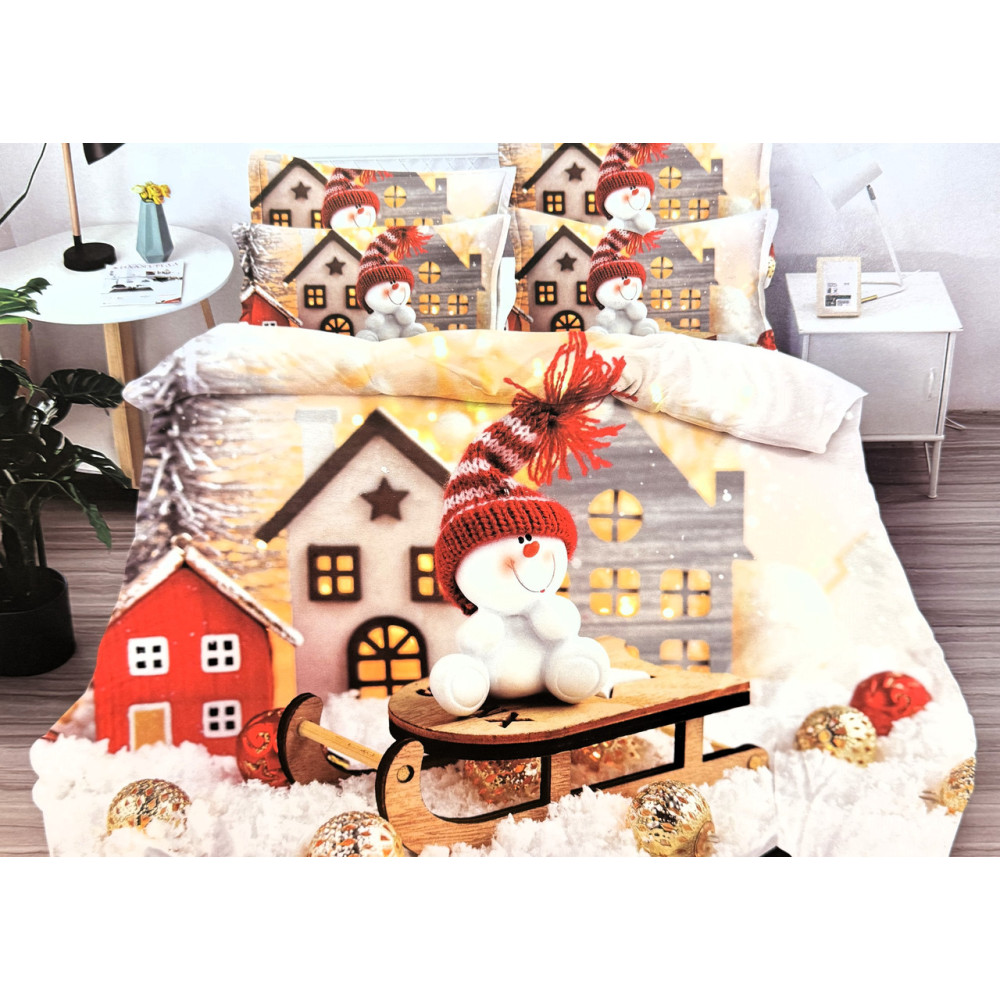 Постільна білизна Новий Рік Sonia Home Flanel - Євро