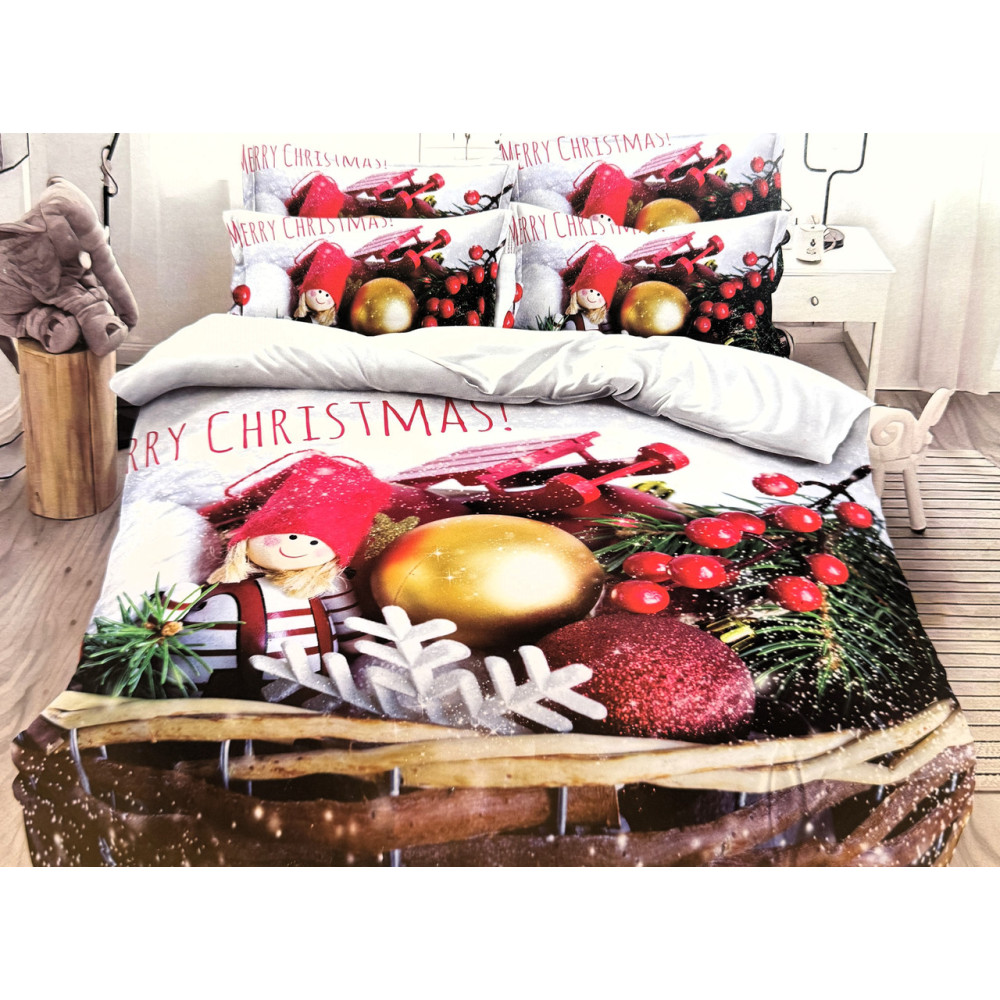 Постільна білизна Новий Рік Sonia Home Flanel - Євро