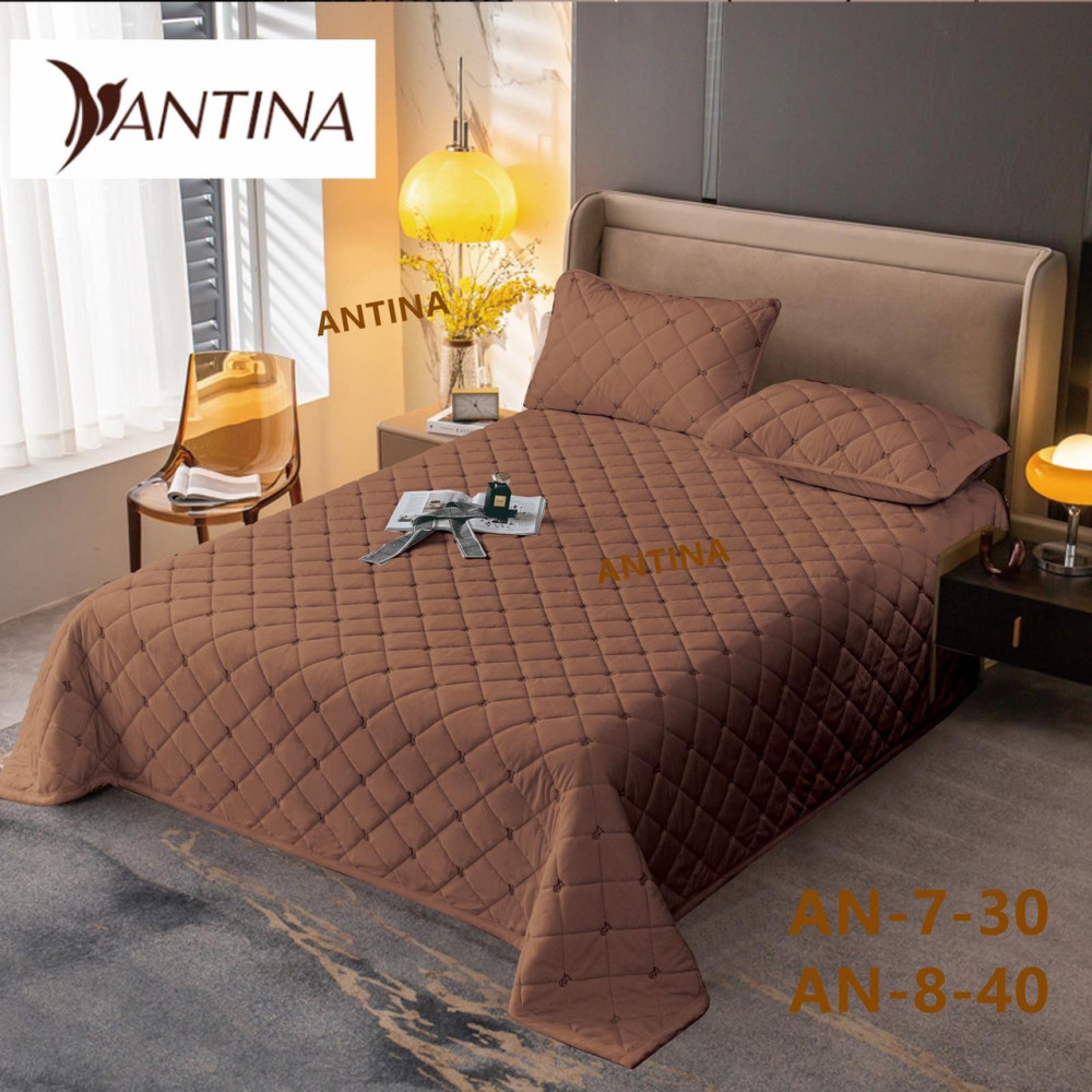 Покривало Velur Colorful - Antina Chane 210*230 - чорний беж.