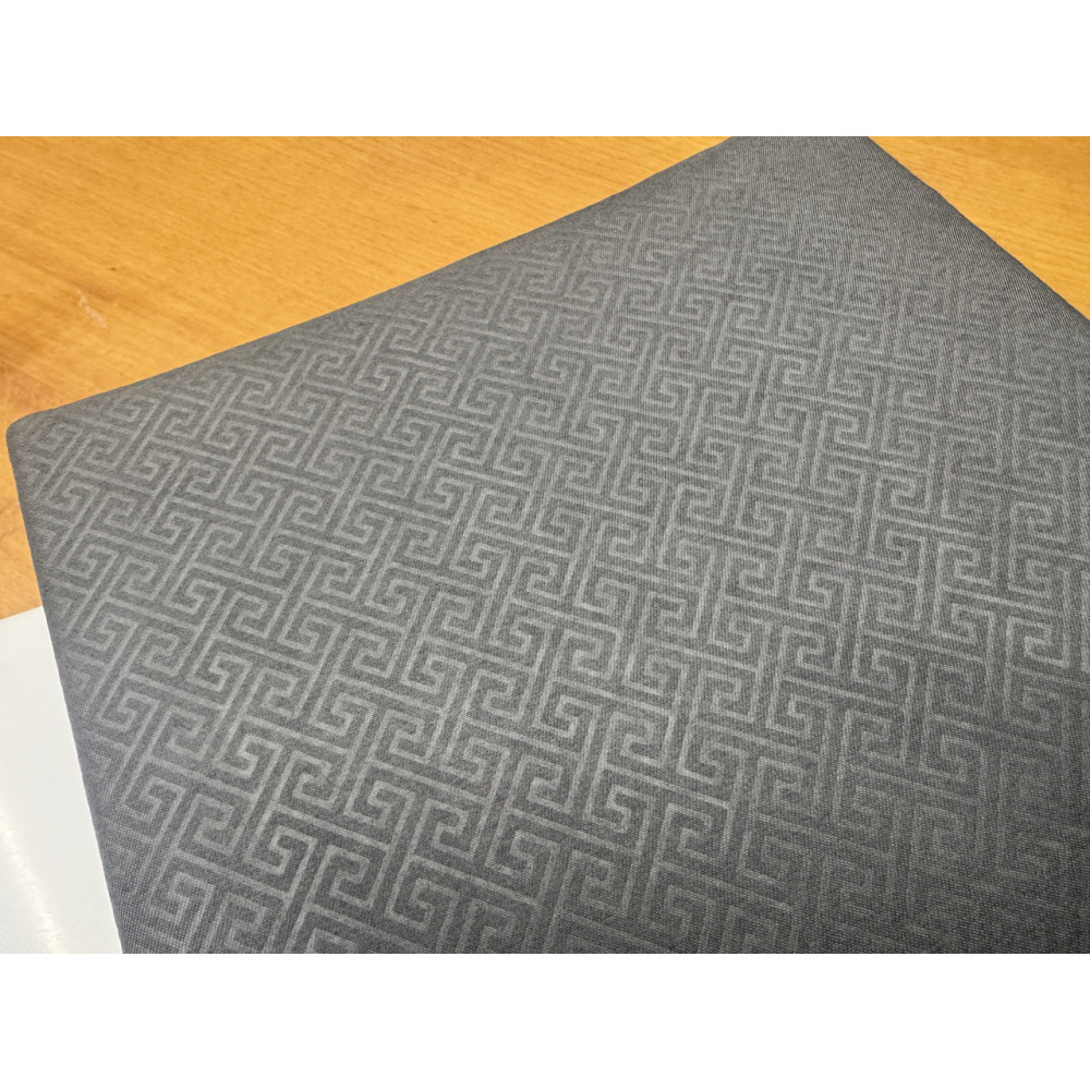 Постільна білизна Koloco Jacquard Satin Joshua - півтораспальний розмір - сірий колір з візерунком лабіринт