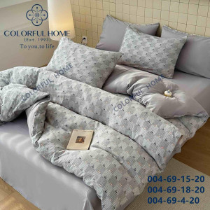 Постільна білизна Colorful Home Muslin Strip двоспальний розмір