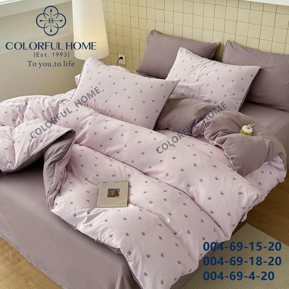 Постільна білизна Colorful Home Muslin Strip двоспальний розмір