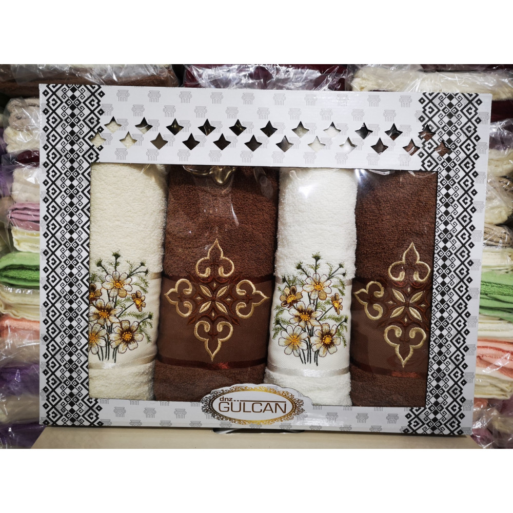 Махрові рушники 4шт Gulcan Туреччина