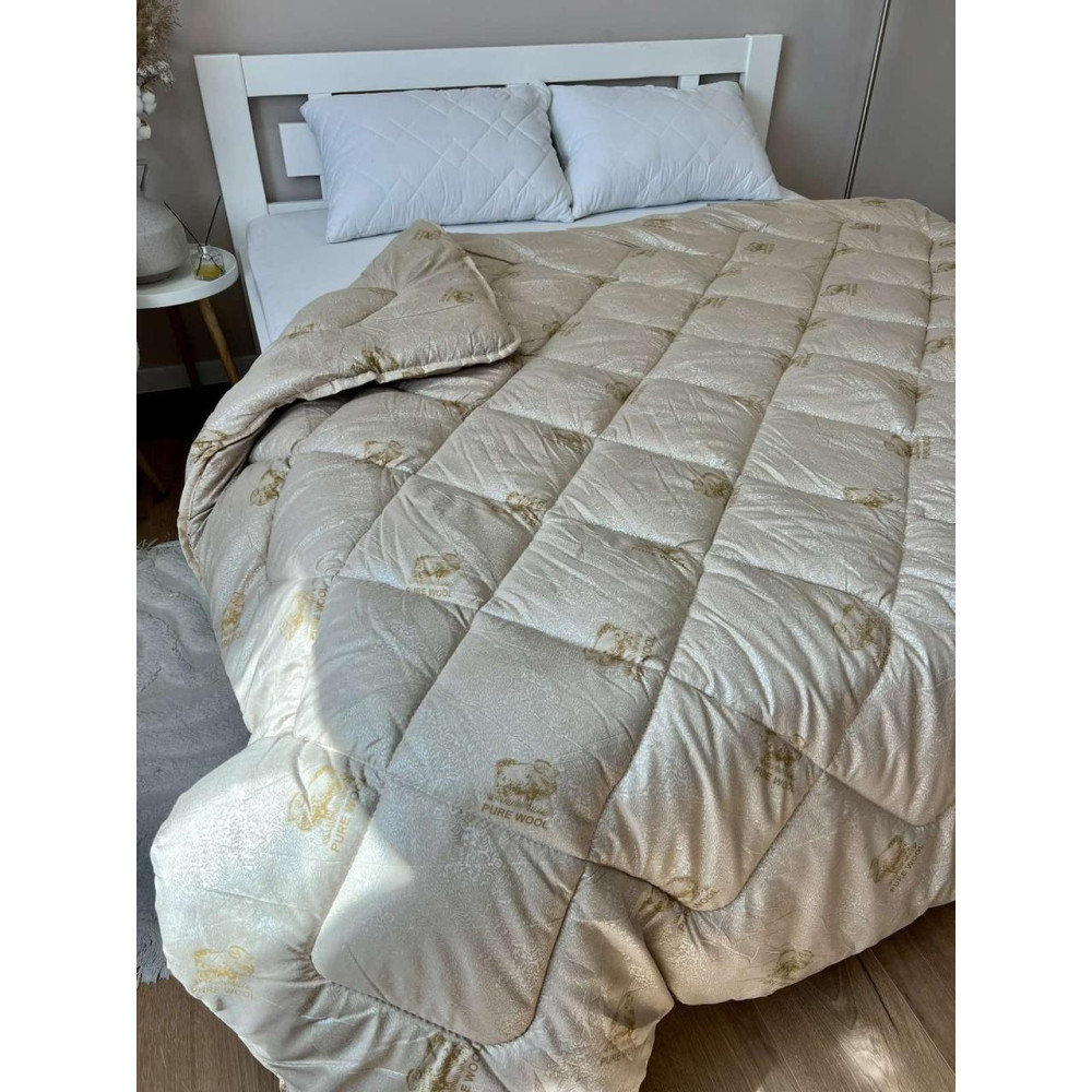 Ковдра вовняна Pure Wool Лері Макс - двоспальний розмір 180*210