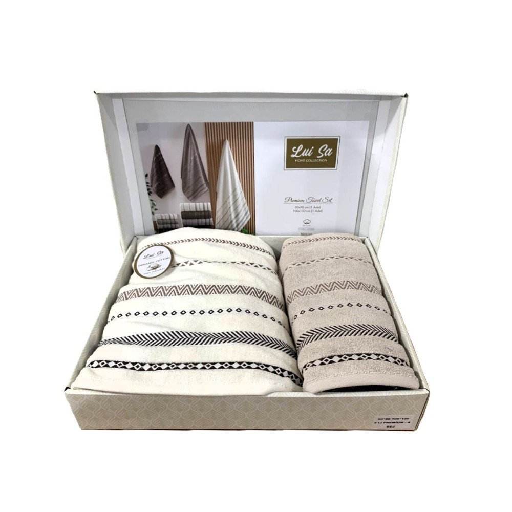 Набір махрових рушників Luisa Premium Towel Set 2шт - Turkey