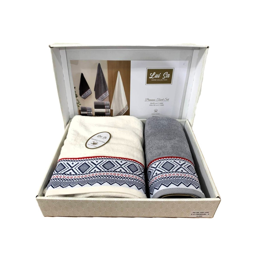 Набір махрових рушників Luisa Premium Towel Set 2шт - Turkey
