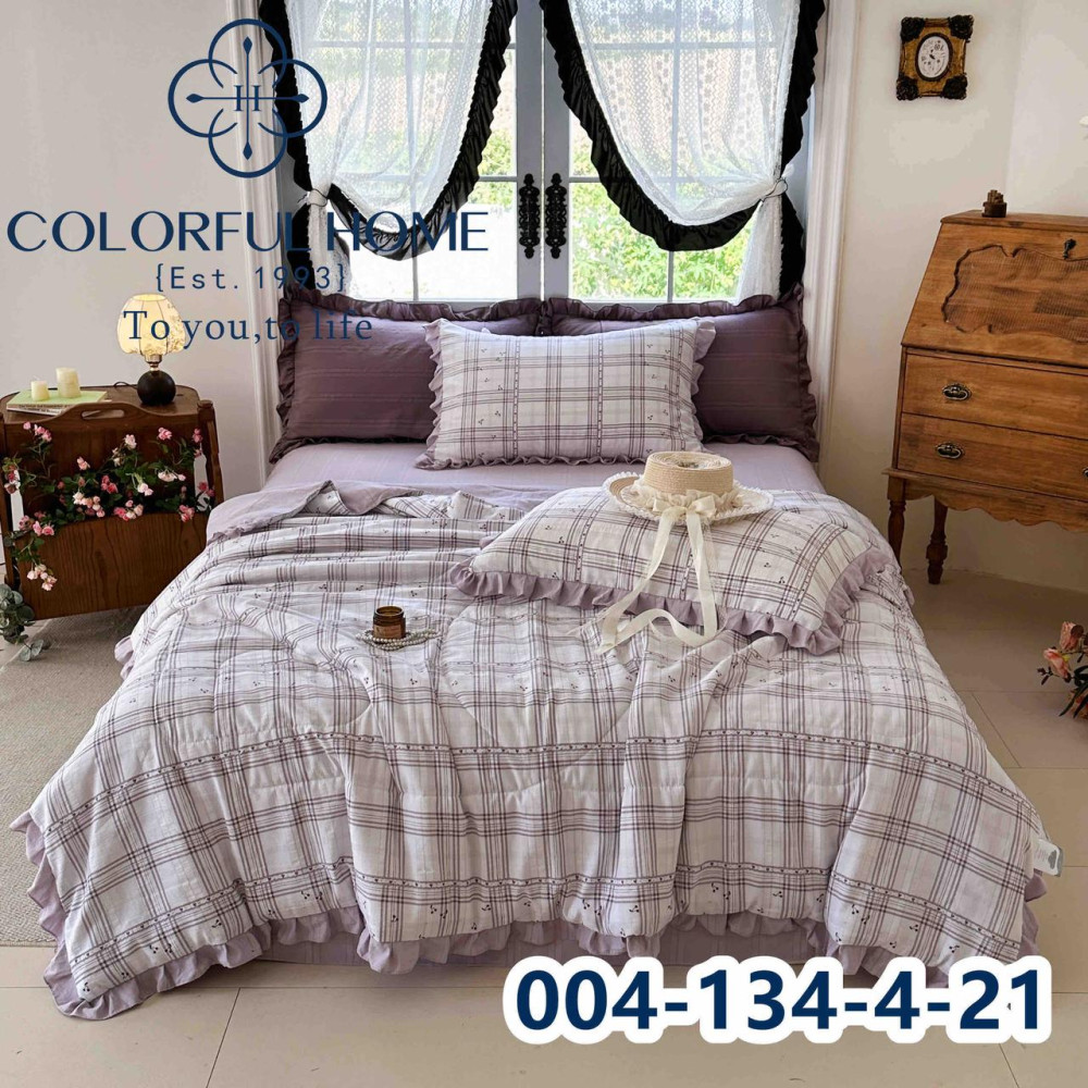 Комплект літньої постільної білизни Муслін жатка з ковдрою Colorful Home