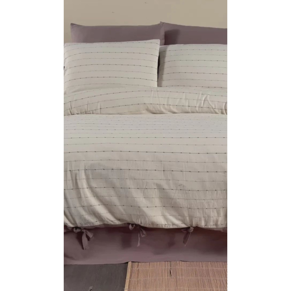 Постільна білизна Loom&Flow - Natural Cotton - Poem Mink Natural Cotton Nevresim Takımı - Turkey