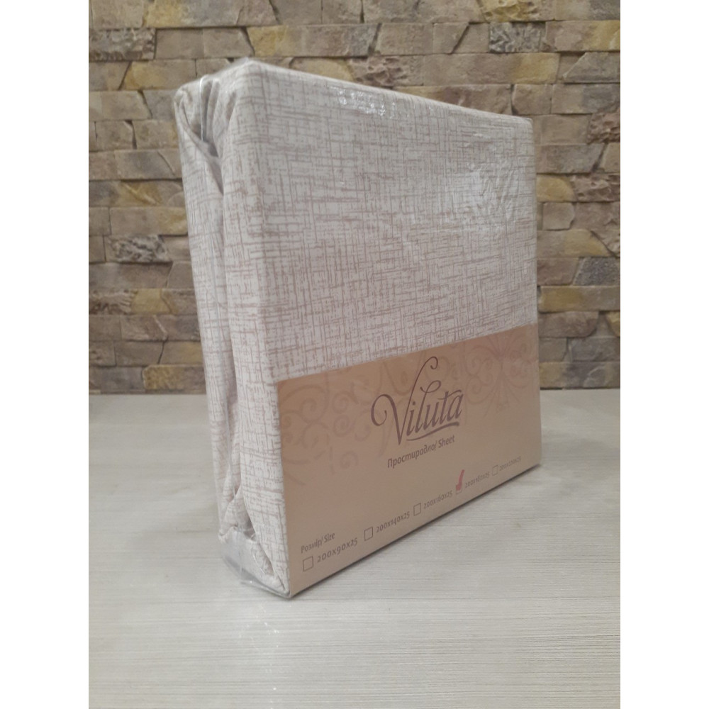 Простирадло на гумці ранфорс Viluta 180*200см.